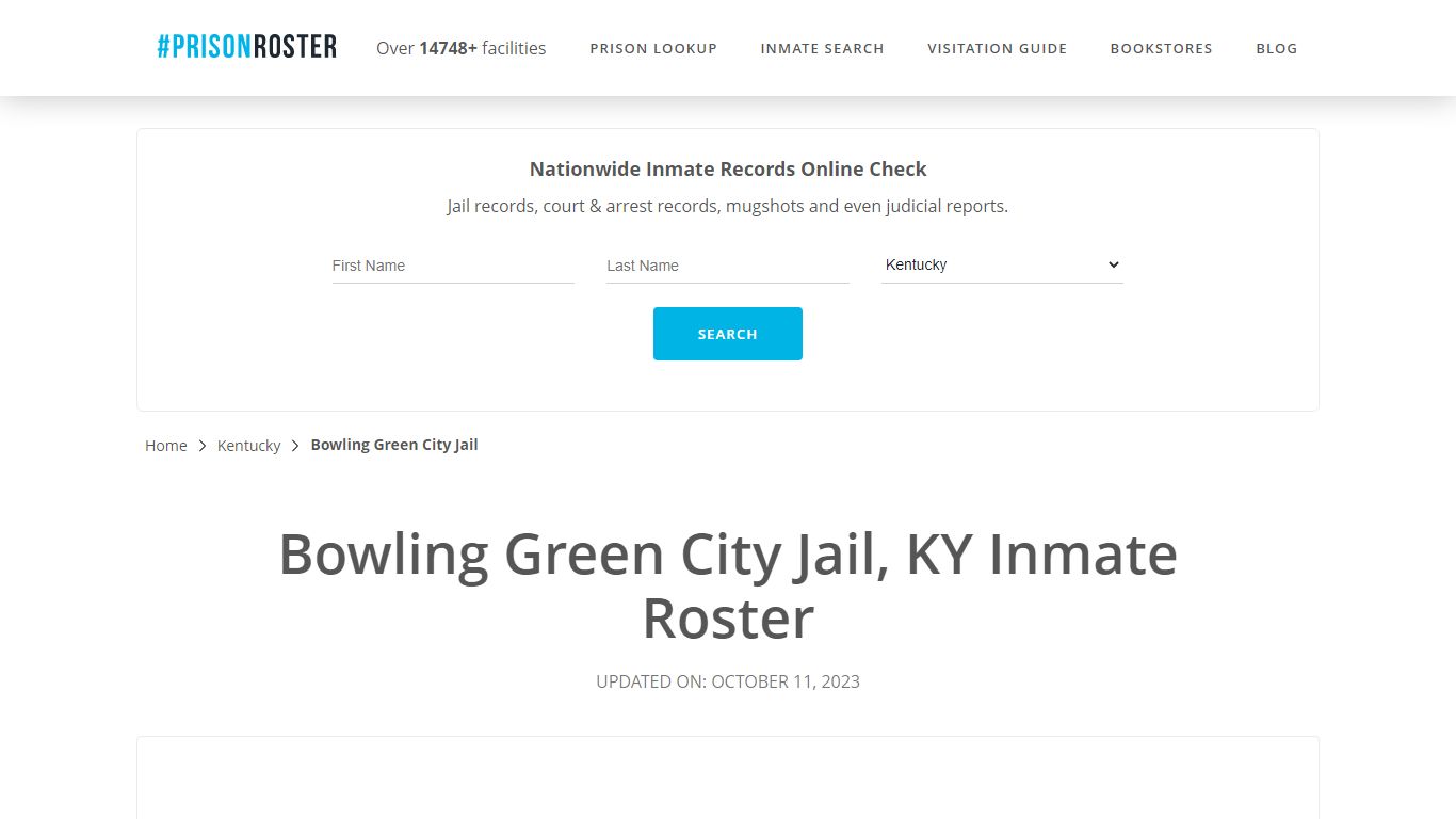 Bowling Green City Jail, KY Inmate Roster - Prisonroster